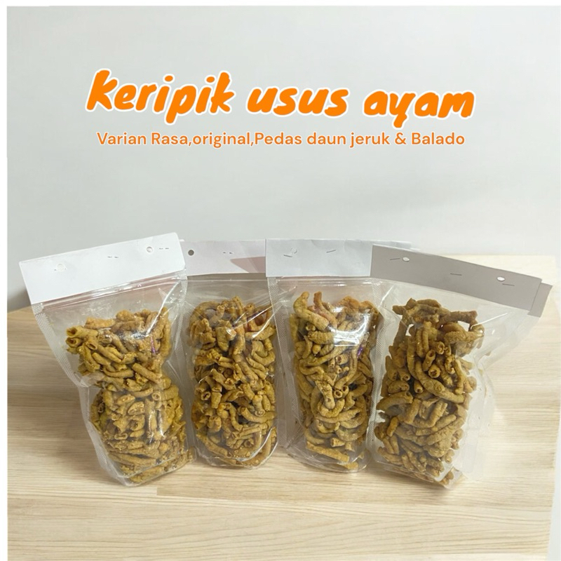 

Keripik Usus Ayam 250gr Crispy:Camilan Renyah Penuh Rasa!