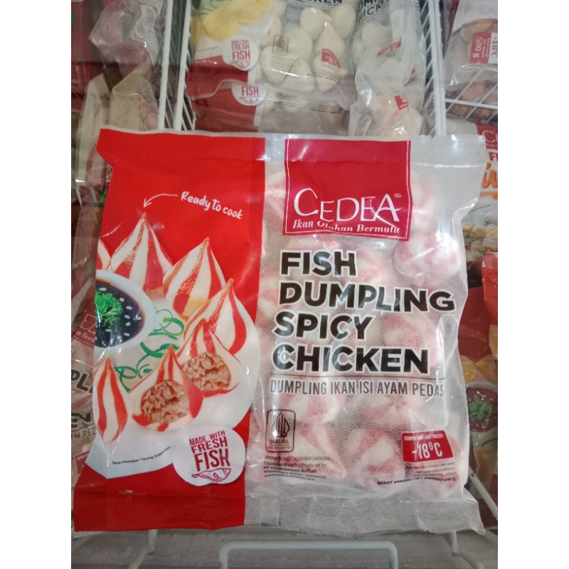 

Dumpling ayam pedas cedea