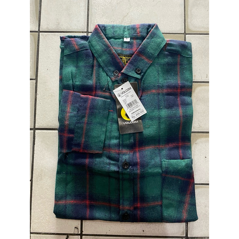 Kemeja flanel panjang hurley kemeja panjang flanel cowok