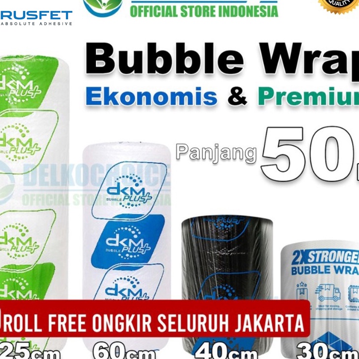 

KP8 Plastik Bubble Wrap 5Meter Bubblewrap DKM Plus Roll
