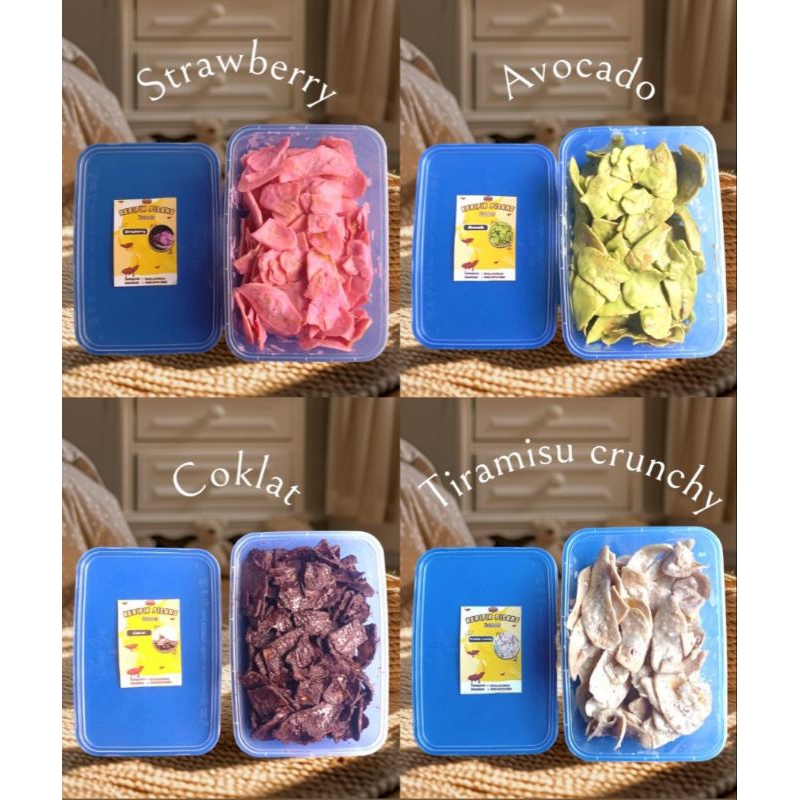 

KERIPIK PISANG LUMER PREMIUM,Promo super Hemat 4 rasa/bok 200gram