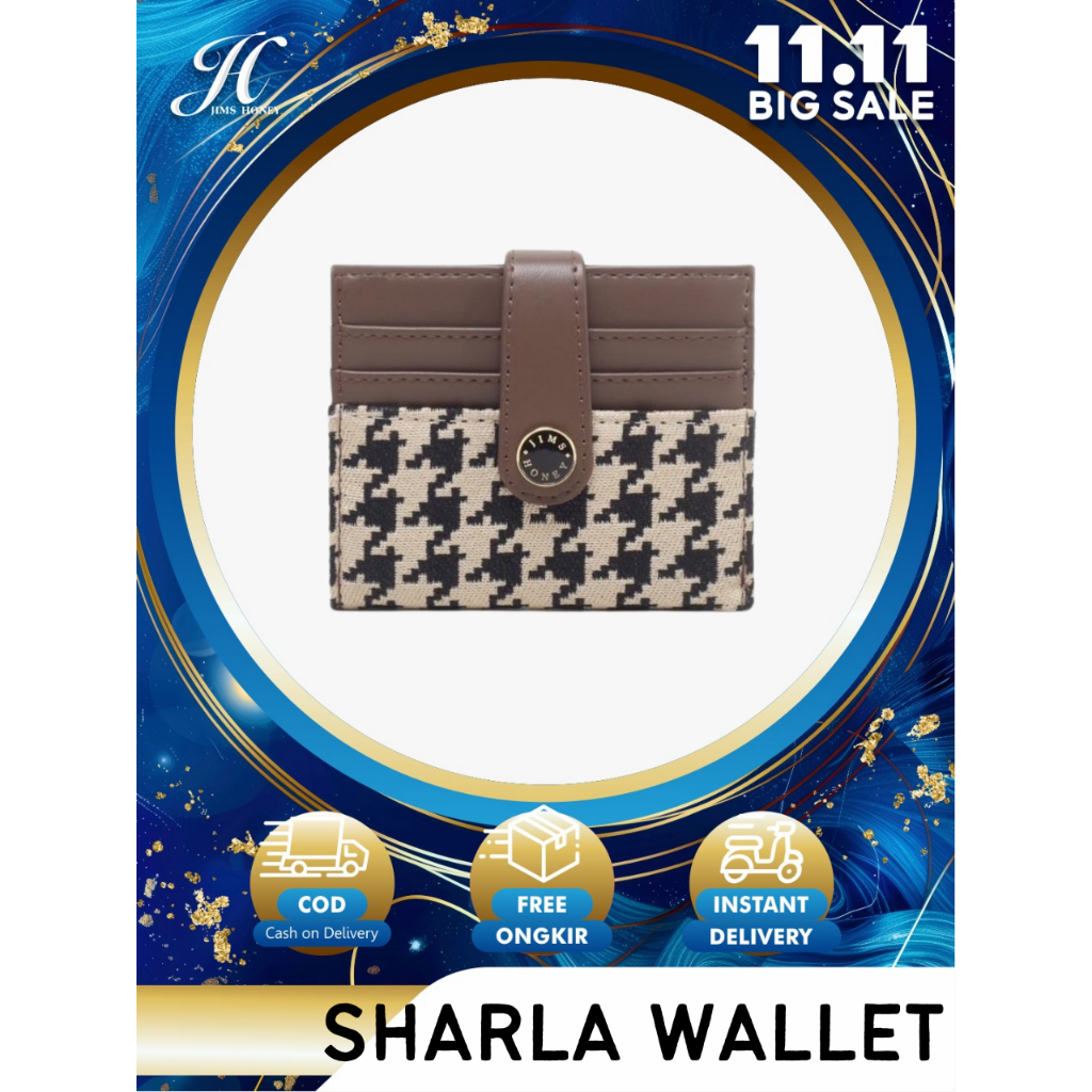 JIMS HONEY SHARLA WALLET Dompet Kecil Lipat Wanita Cewek Fashion Jimshoney Casual Terbaru