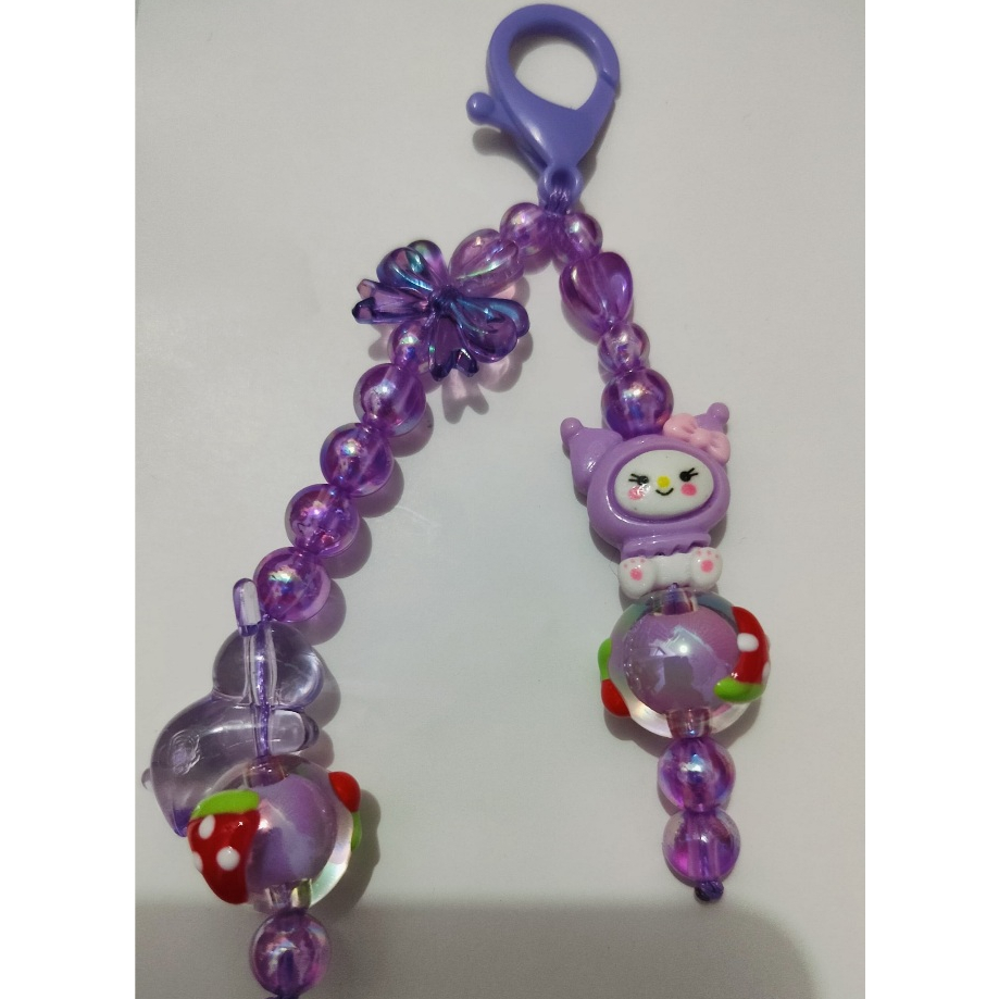 Gantungan Bag Charm Keychain  Akrilik Bag Charm Keychain Macrame