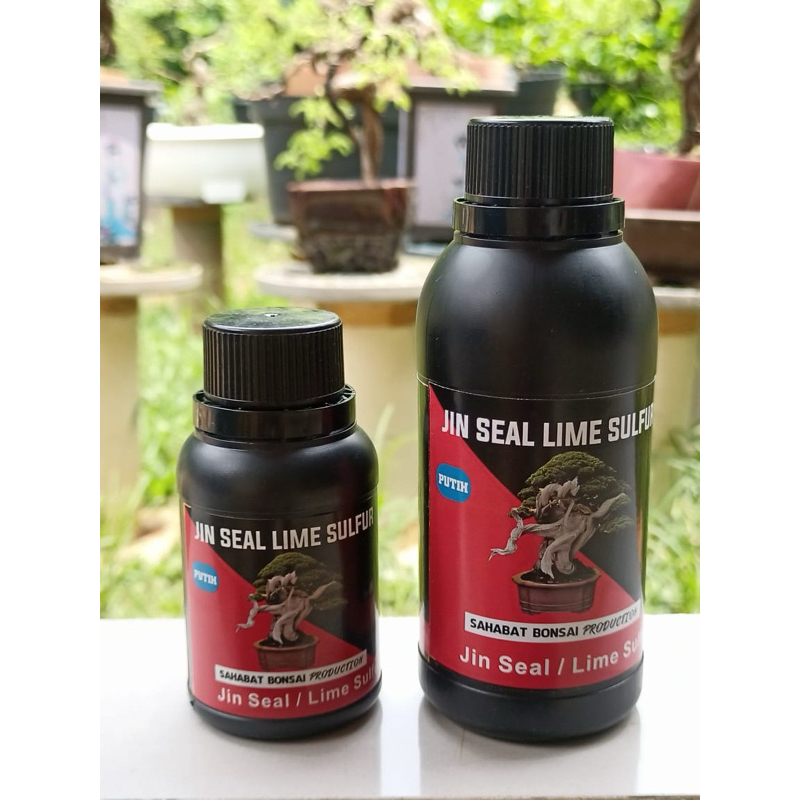 PUPUK LIME SULFUR PUTIH NATURAL PREMIUM 100 ML JIN BONSAI PENGAWET KAYU BONUS KUAS
