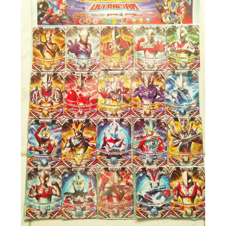 2 IN 1 Trading game card collection ULTRAMAN isi 8 kartu bisa dimainkan di hp
