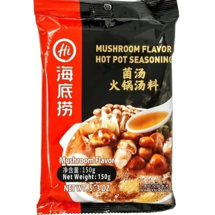 

HAIDILAO Mushroom Flavour Hot Pot Seasoning - Bumbu Steamboat Rasa Jamur 110gr