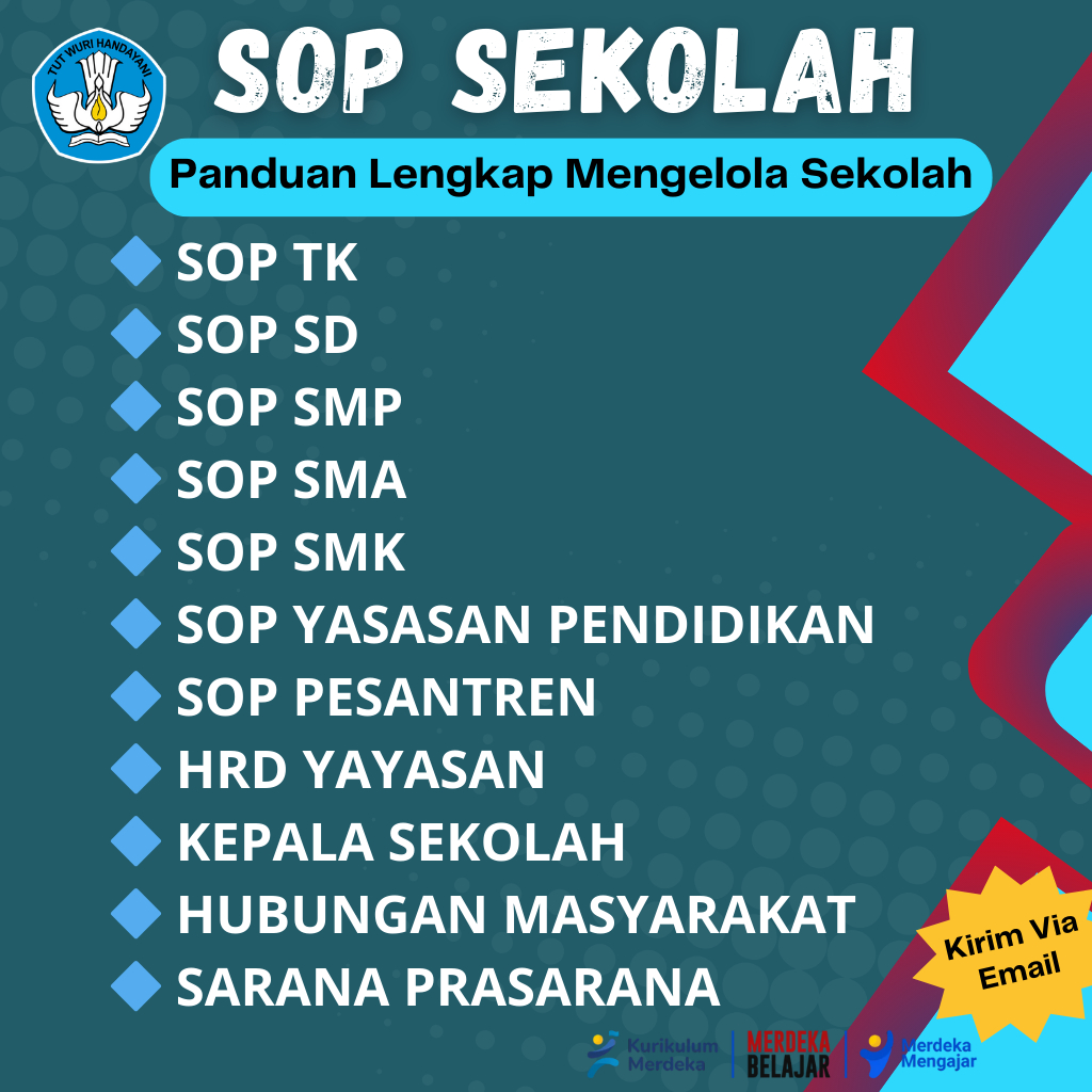 

Fail SOP Sekolah Lengkap, Kelola Sekolah, Pesantren dan Yayasan anda