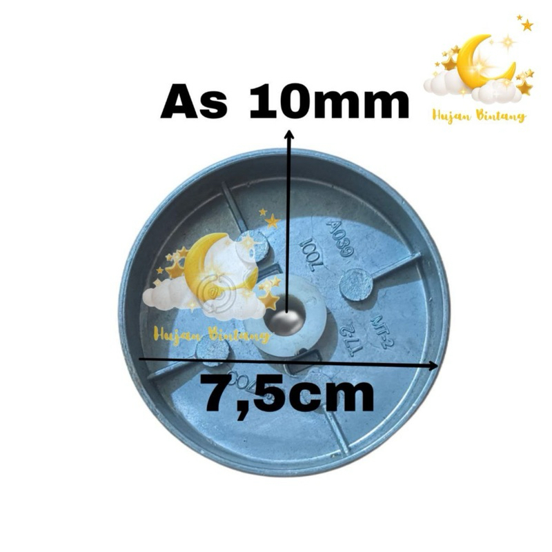 Pully spin mesin cuci polytron 2 tabung 6kg 7kg 8kg 9kg 10kg 11kg 12kg 13kg 14kg AS 12 pully pengeri