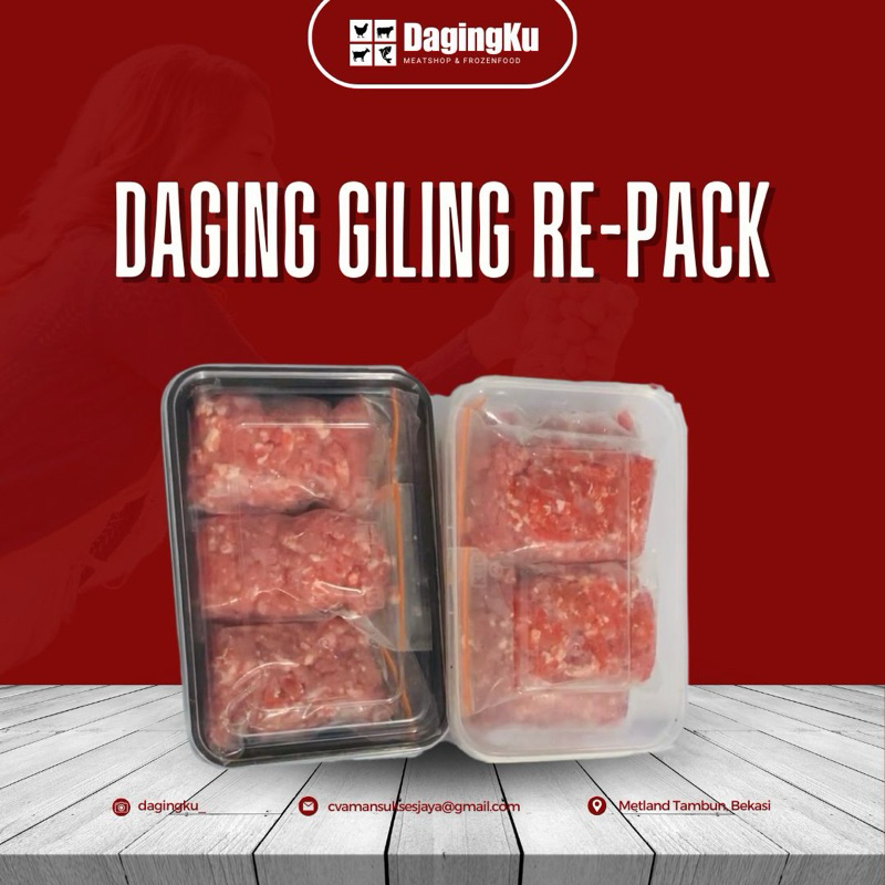 

Daging Giling Premium 500gr Repak per 100gr