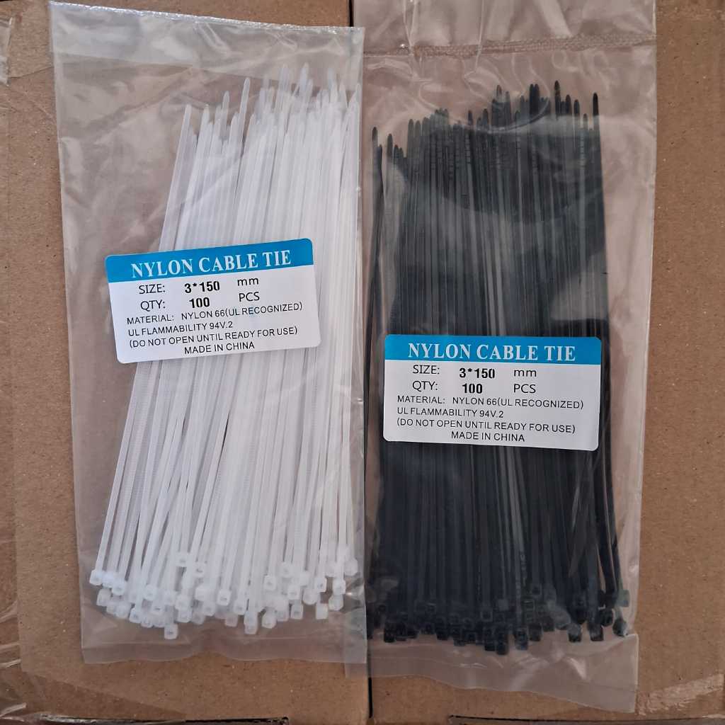 

Cable Ties Kabel Ties Kabel Tis 15 cm Isi 100 pcs Pengikat Kabel