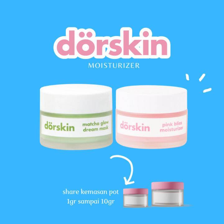 [SHARE IN JAR] DORSKIN MATCHA GLOW - PINK BLISS MOISTURIZER DREAM MASK