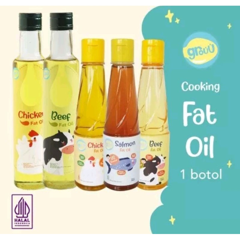 GROUU Cooking Fat Oil - BB booster (Chicken,Beef,Salmon Fat)