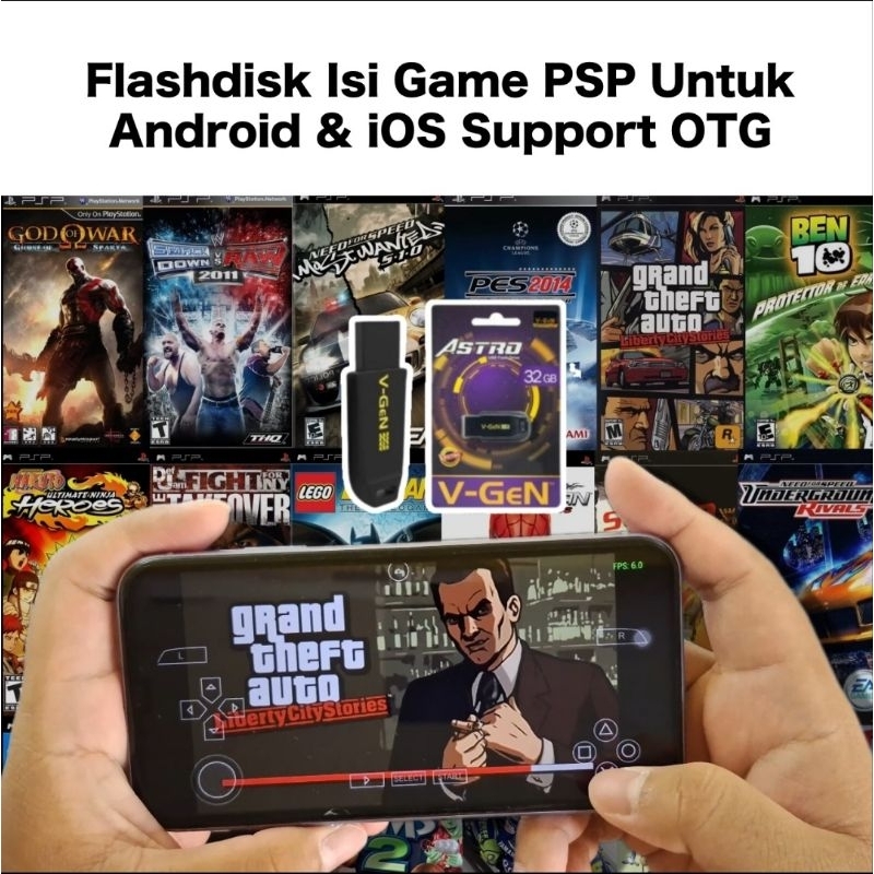 FLASHDISK 32GB ISI GAME PSP ANDROID/IOS/PC