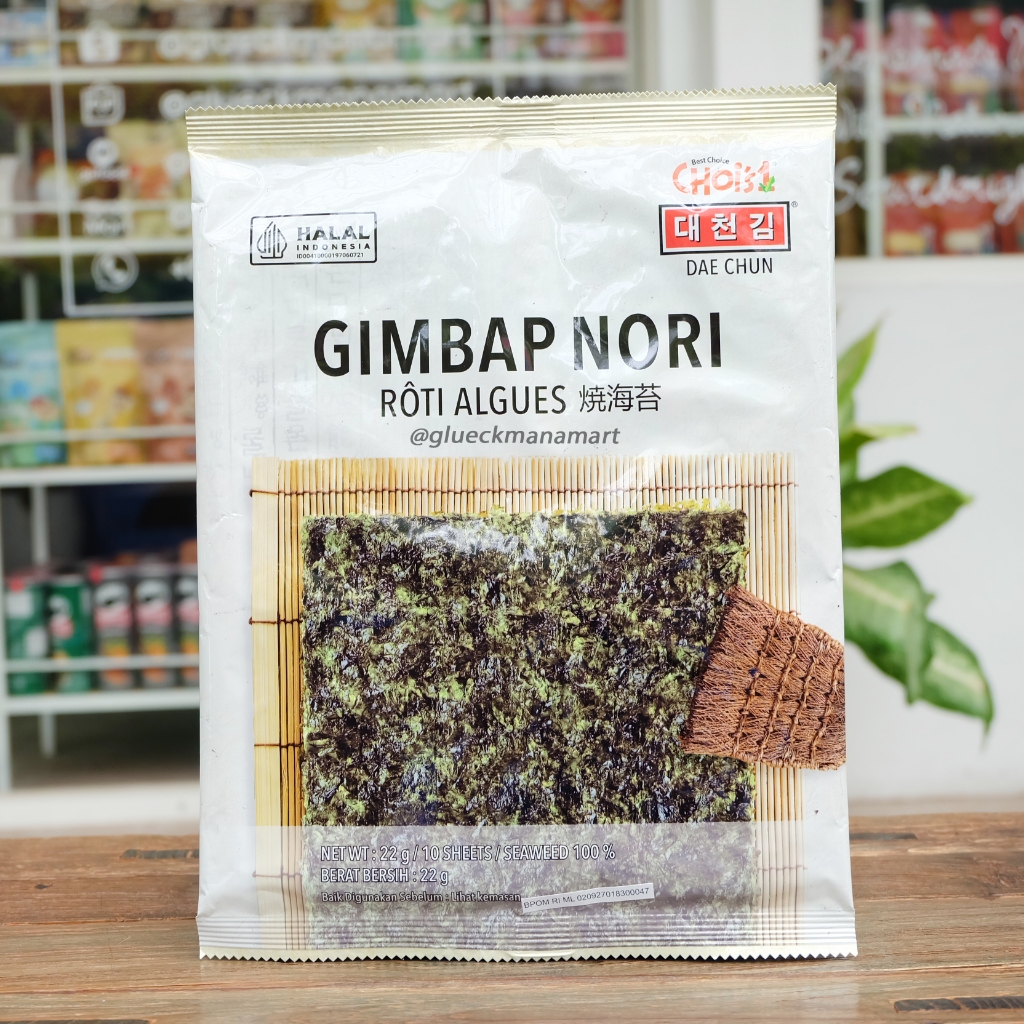 

Daechun Gimbab Nori 22gr / Rumput Laut (10 Sheet)