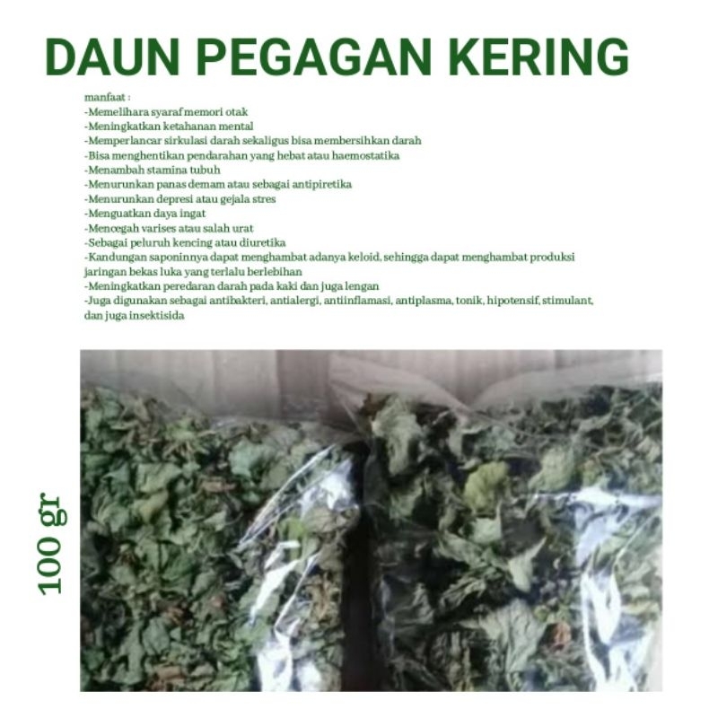 

Daun Pegagan kering