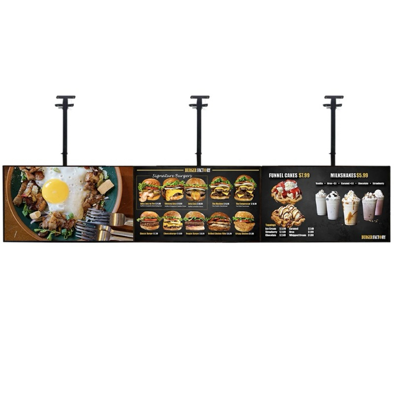 Menu Box Display Menu LED Sign Box LED Display Banner Bingkai Foto LED Frame Foto LED 60x80cm 60x90c