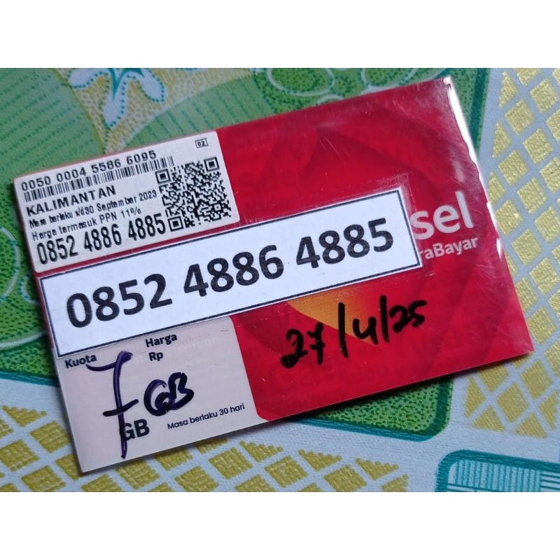 Nomor cantik kartu Perdana Simpati Angka Rapi Hoki 6868 Nomor cantik Simpati Angka Serian Cermin Nom