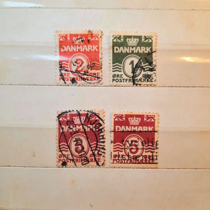 

Prangko Koleksi Filateli Denmark 1951 Wavy Lines