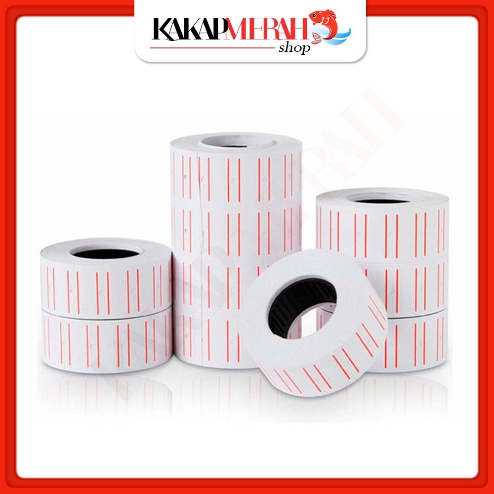 

Refill Label Roll Harga 1 Baris Putih Price Tag Labeller Produk Perlengkapan Mini Market Multifungsi