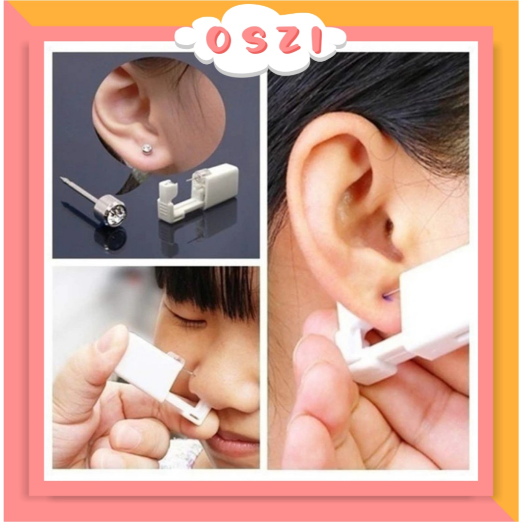 ❄ OSZI ❄ Alat Tindik Kuping Sekali Pakai / Alat Tindik Hidung Palsu / Alat Tindik Bibir Kuping Bibir