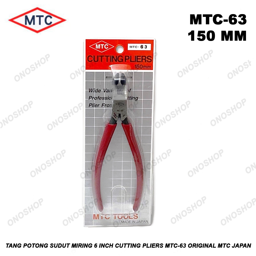 Tang Potong Sudut Miring 6 Inch Cutting Pliers MTC-63 Original MTC Japan