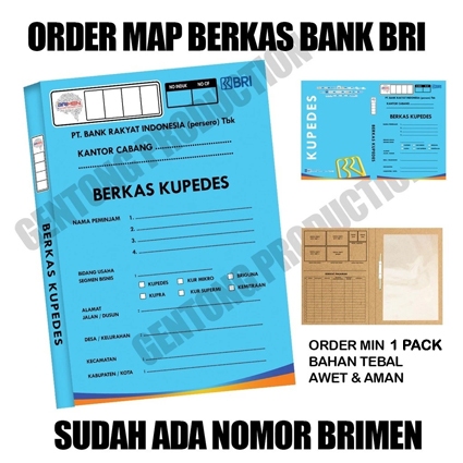 

CETAK MAP BRI 1 PACK ISI 30 / CETAK MAP BRI / CETAK MAP BERKAS BRI / CETAK MAP BRIMEN KUPEDES / RAK BRIMEN / BANK BRI / CETAK MAP KUR BRI / MAP FOLDER ORDER 30 PCS