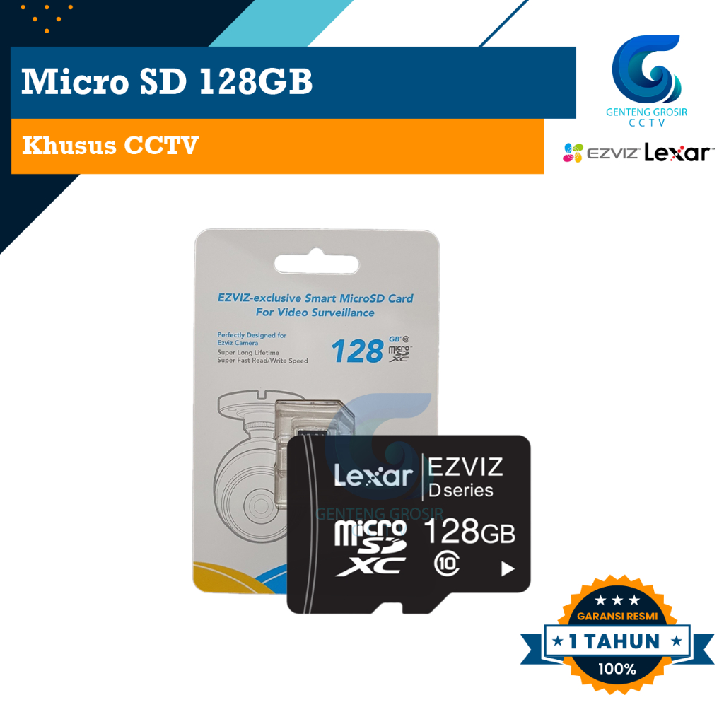 Lexar Ezviz Smart Micro SD 128GB Khusus CCTV