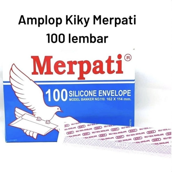 

100lembar Amplop Putih Perekat Amplop Lem Merpati No.110