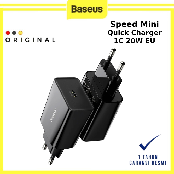 Baseus Speed Mini Quick Charger 1C 20W EU - BASEUS ORIGINAL ( CODE 10115 ) / QUICK CHARGER BASEUS / 