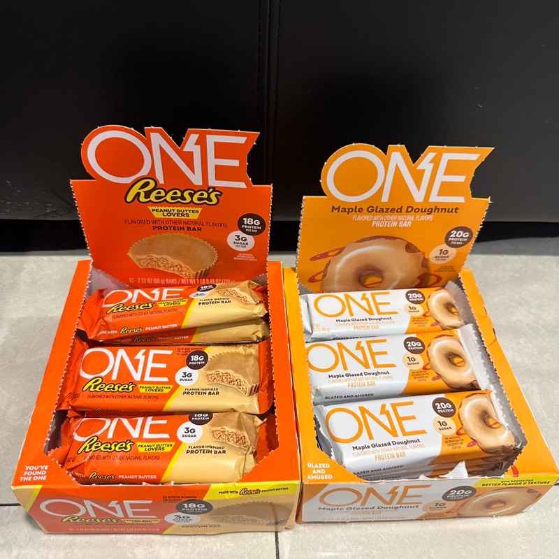 

ONE Protein Bars ! Reese's Protein Bar & Maple Glazed Doughnut Flavours