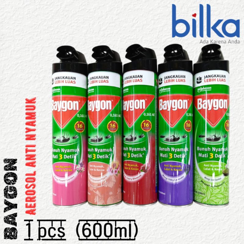 BAYGON Anti Nyamuk & Kecoa Aerosol 600ml