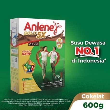 

susu ANLENE GOLD5X COKLAT 600g