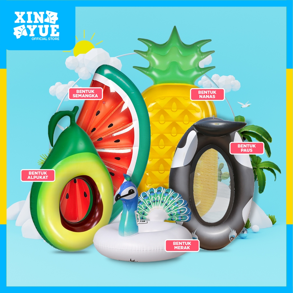 Xin Yue - Pelampung Renang / Pelampung Dewasa / Pelampung Matras Karakter / Matras Air Jumbo