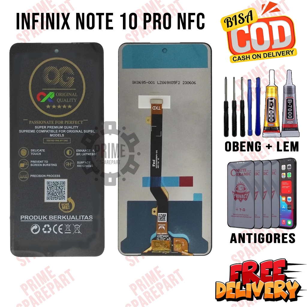 Lcd INFINIX NOTE 10 PRO NFC Original Oem Lcd Touchscreen INFINIX NOTE 10 PRO NFC Fullset