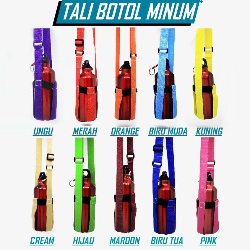 Tali Botol Minum Anak Sekolah All Size Strap Botol Minum Anak Elastis Gantungan Botol Minum Elastis 