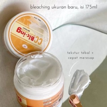 Cc Bleaching Body Cream 175Ml / CC Bleaching Pemutih / Bleaching Pemutih Badan / Paket Bleaching + C