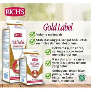 

RICHS GOLD LABEL NON DAIRY WHIPPING CREAM 500GR