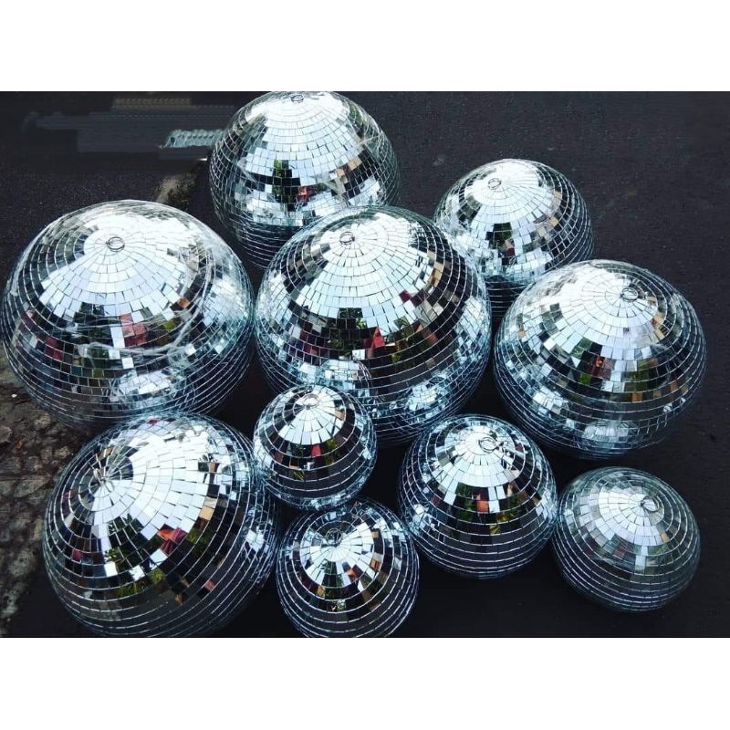Bola Kaca Mirror Ball Ukuran Diameter 40cm Mirror Ball 16 inc ( Ukuran Real diameter 40cm ) Bahan Fi
