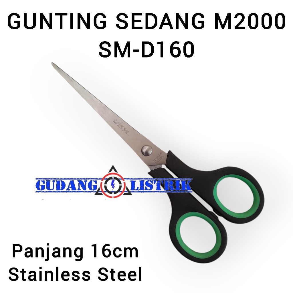 

Gunting Stainless M2000 Sedang 16cm Super Tajam SM-D160
