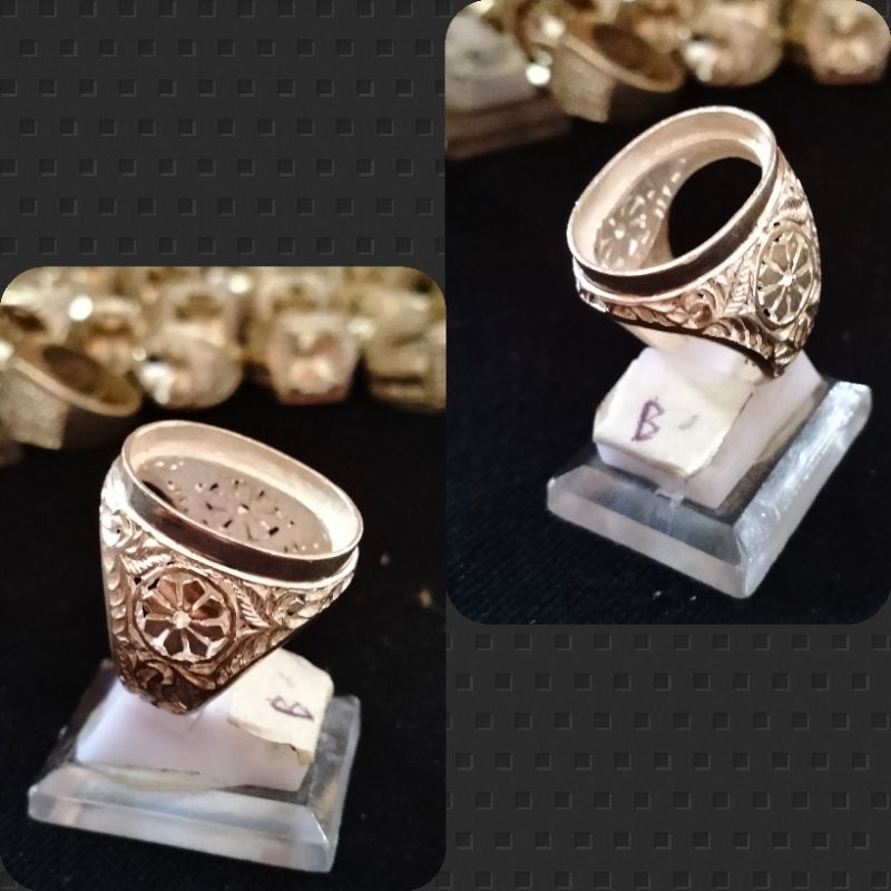 cincin alpaka ukir dim 22*16 free crom & resize
