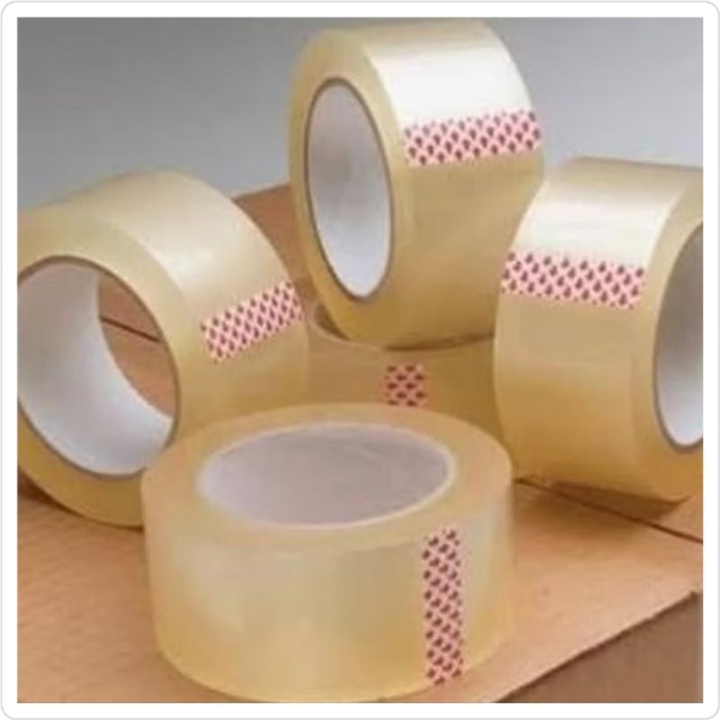 

Lakban bening 2 inch 45 mm x 90 Yard / Isolasi bening / Selotip bening clear tape daya rekat kuat / Lakban packing bening