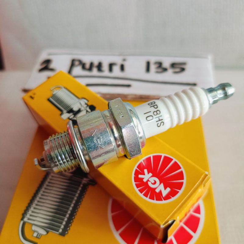 busi NGK BP7HS / BP8HS / BP8HS-10 / B8HS-10  RX-King / vespa / fizr  drat pendek ( original NGK )