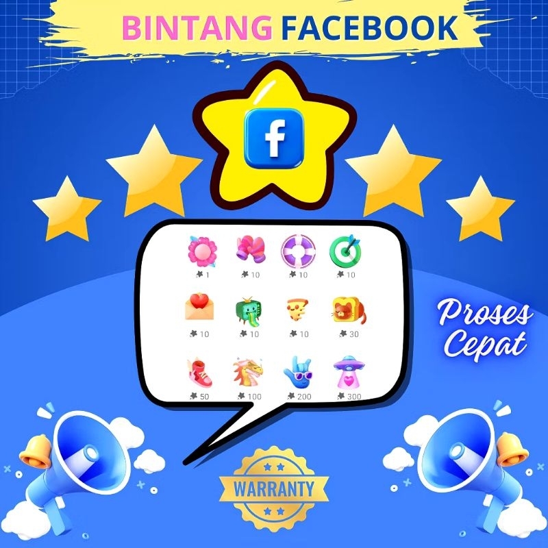 GIFT BINTANG FACEBOOK PROFESIONAL