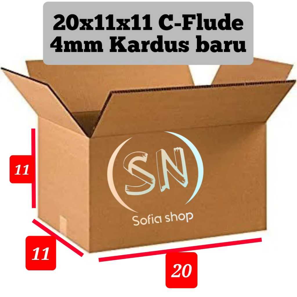 

C-FLUDE 4MM KARDUS PACKING 20x11x11cm / KARDUS PACKING ONLINE SHOP 20 x 11 x 11 CM