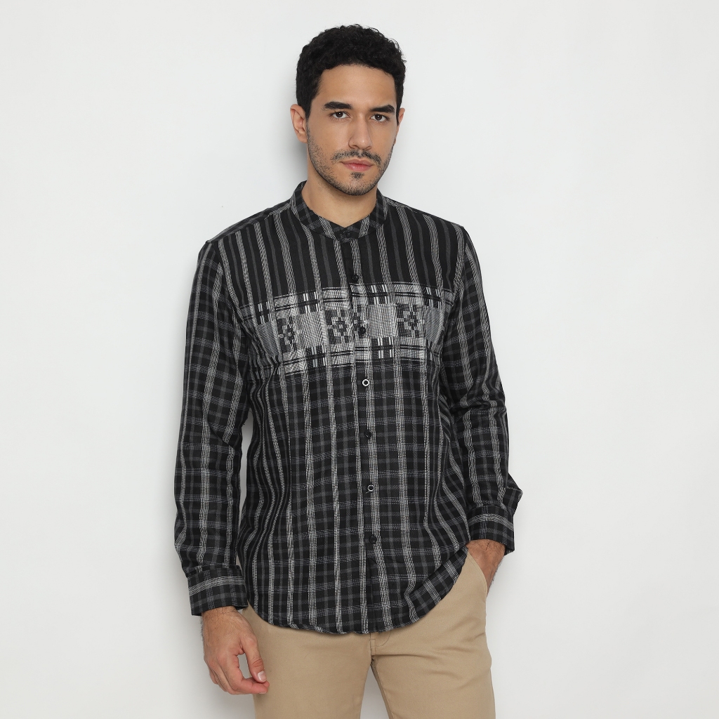 Platini Kemeja Koko Pria Lengan Panjang Katun 961236