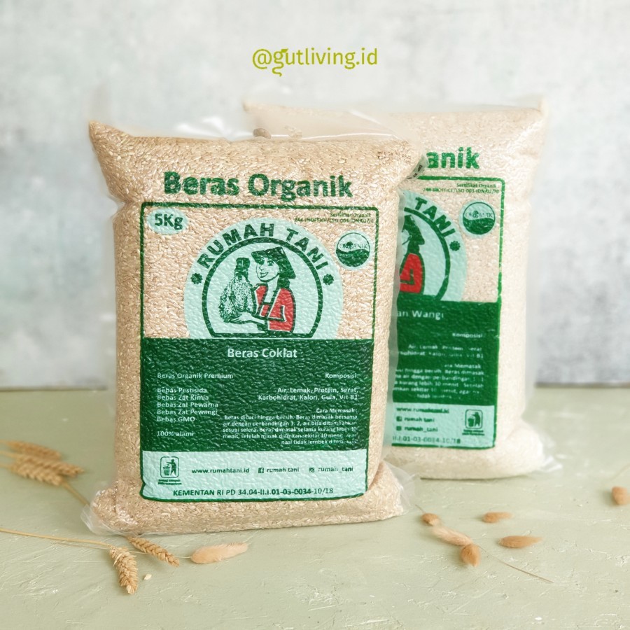 

Beras Organik Rice Rumah Tani 5kg (Putih, Coklat, Merah, Hitam)