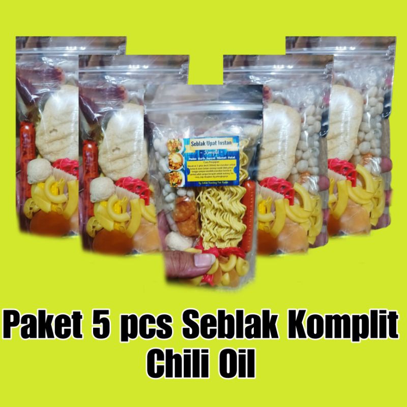 

SEBLAK INSTAN KOMPLIT CHILI OIL PAKET 5 PCS