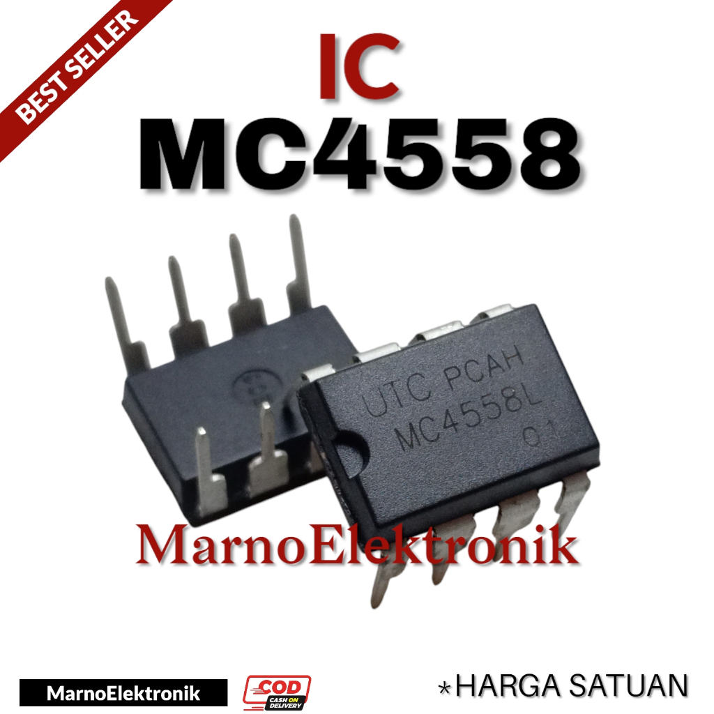 IC MC4558 MC 4558 MC-4558 ASLI ORIGINAL ORI