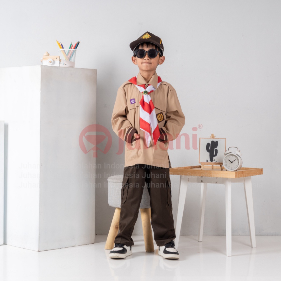 KODE Y78R Setelan Seragam Pramuka Siaga SD Seragam Siaga SD Baju Pramuka SD Seragam Sekolah Baju Pra