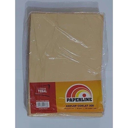 

TBMO AMPLOP PAPERLINE 308 195X275MM ISI 100 LBR 85GSM COKLAT